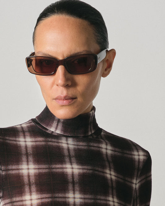 Preston Transparent Brown Sunglasses