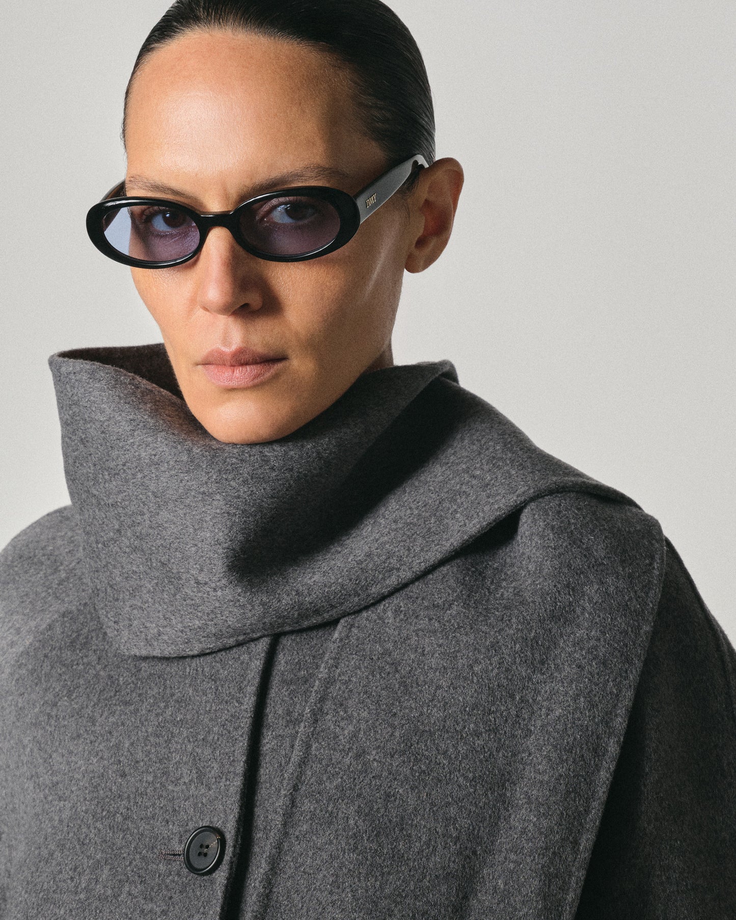 Valentina Black/Blue Lens Sunglasses