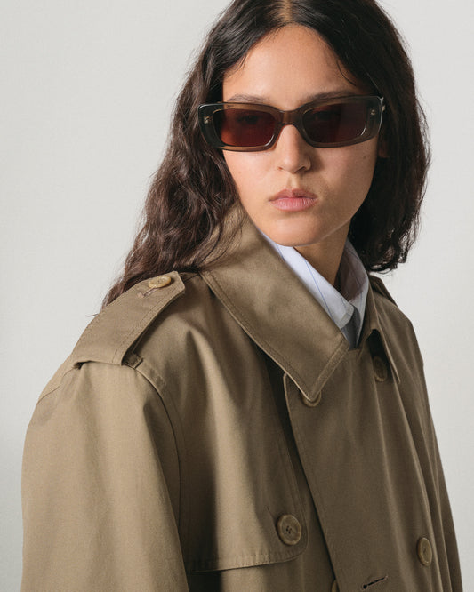 Preston Transparent Olive Sunglasses