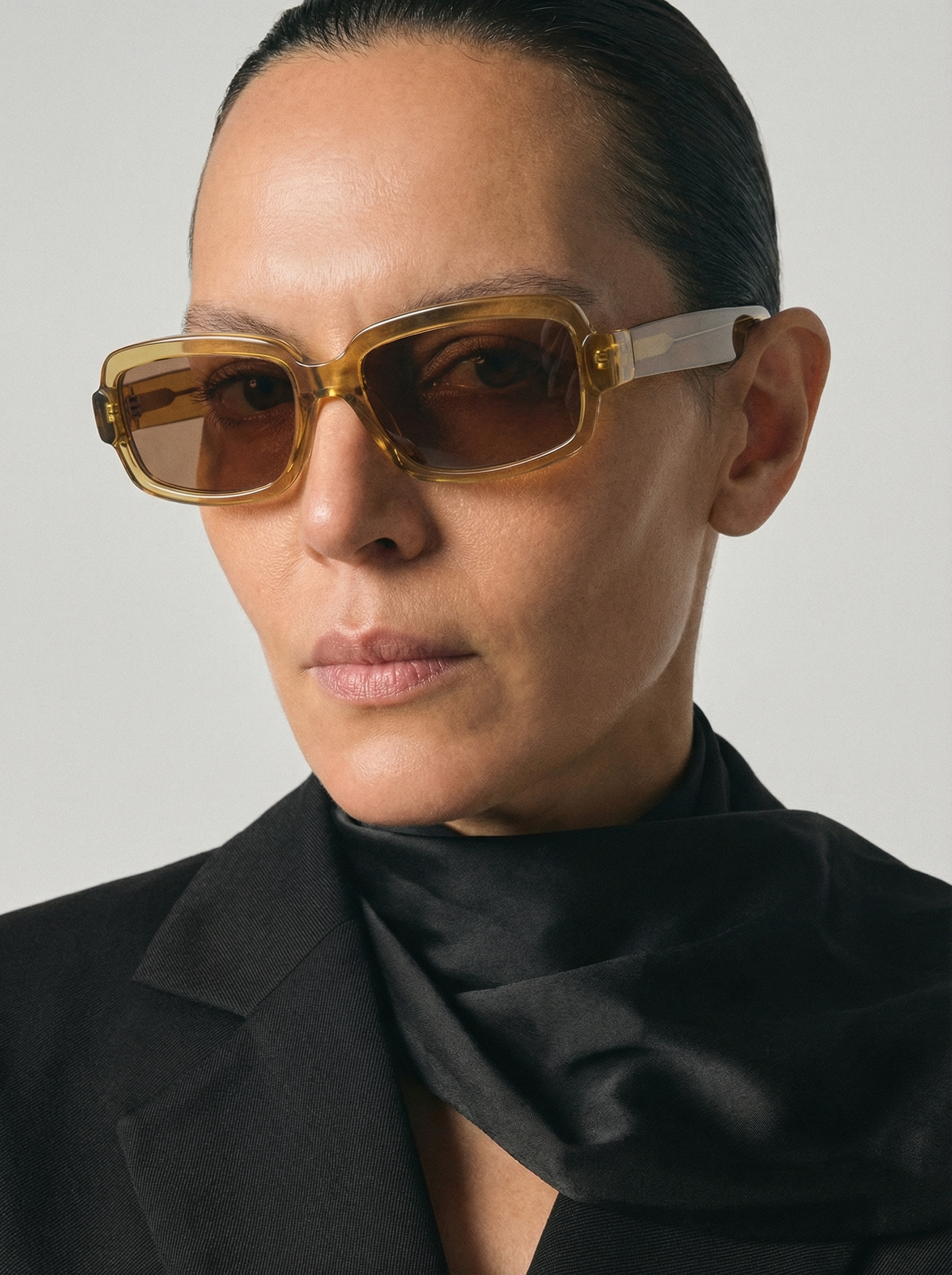 Sylvia Transparent Gold Sunglasses