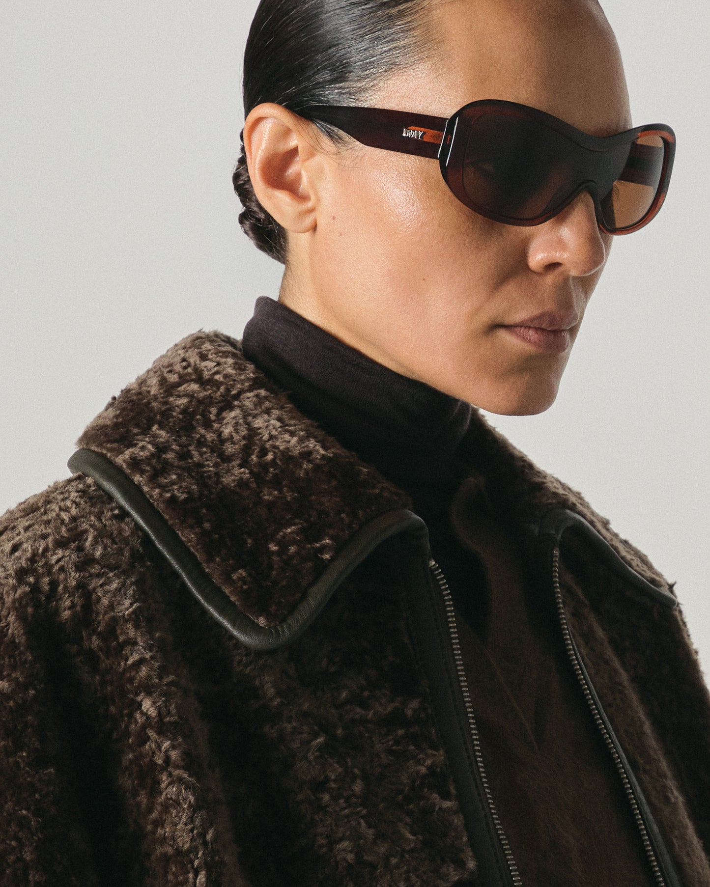 Nina Transparent Rust Sunglasses