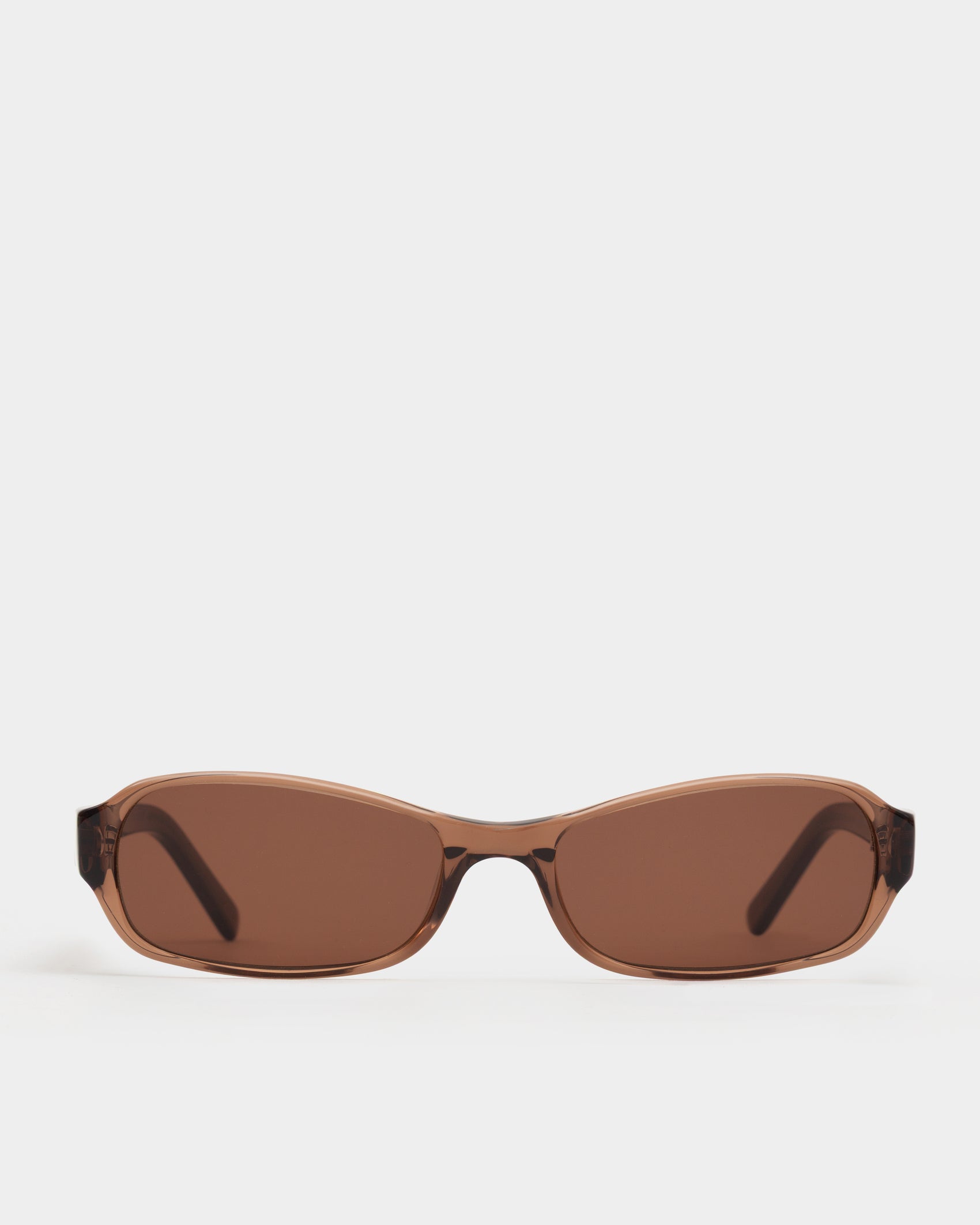 Juno Transparent Brown Sunglasses