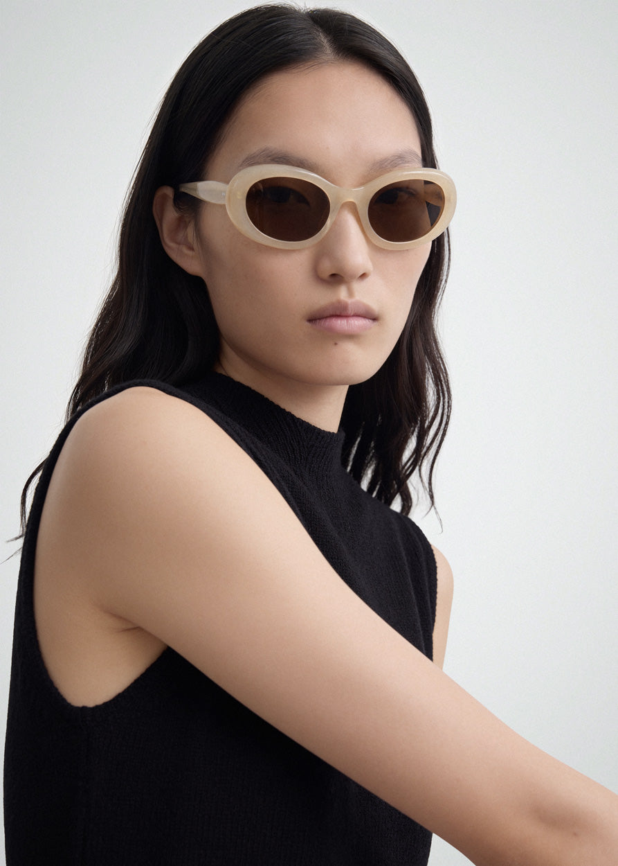 Camille Milky Beige Sunglasses