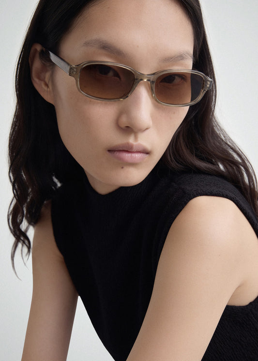 Margot Transparent Olive Sunglasses